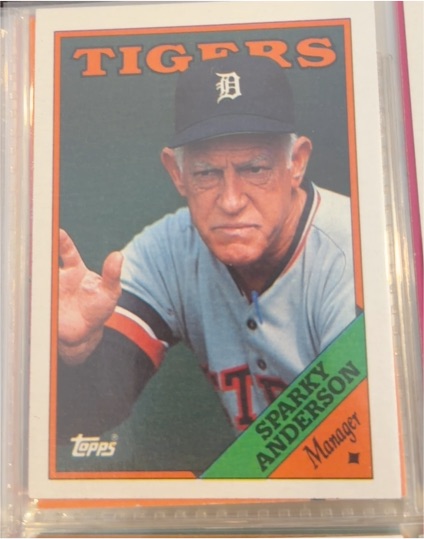 1988 Topps #14 Sparky Anderson — front