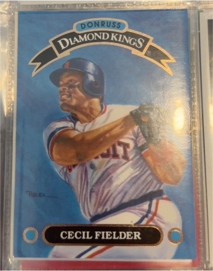 1993 Donruss Diamond Kings #DK-15 Cecil Fielder — front