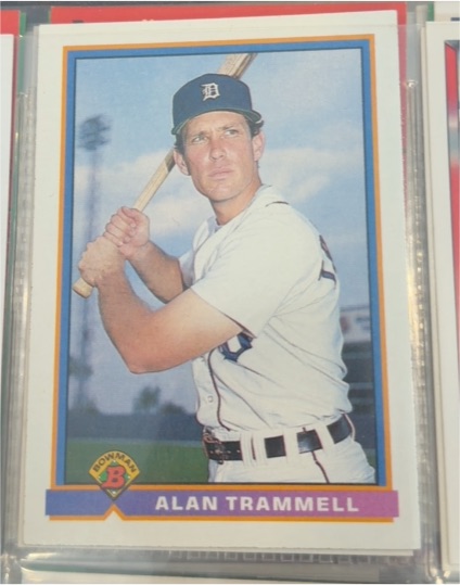 1991 Bowman #154 Alan Trammell — front