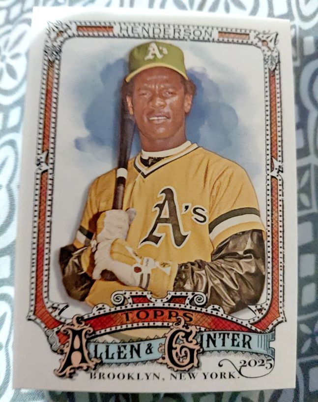 2025 Topps Allen & Ginter #25 Rickey Henderson — front