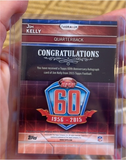 2015 Topps 60th Anniversary #T60RA-JK Jim Kelly — front