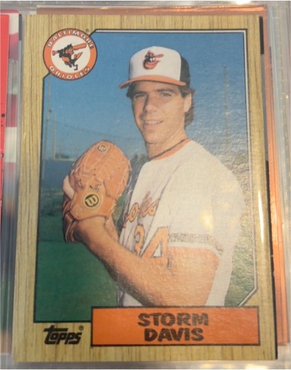 1987 Topps #349 Storm Davis — front