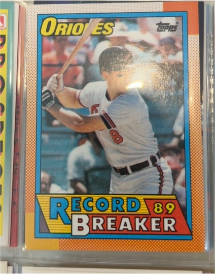 1989 Topps Record Breaker #8 Cal Ripken Jr. — front