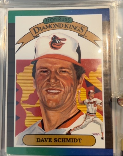 1989 Donruss Diamond Kings #13 Dave Schmidt — front