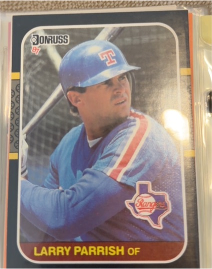 1987 Donruss #469 Larry Parrish Texas Rangers — front