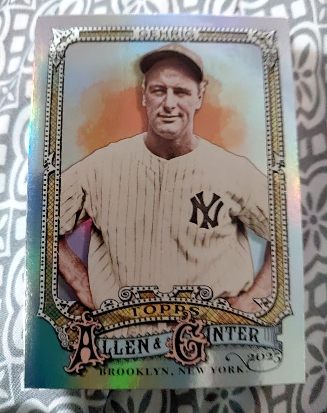 2025 Topps Allen & Ginter #6 Lou Gehrig — front