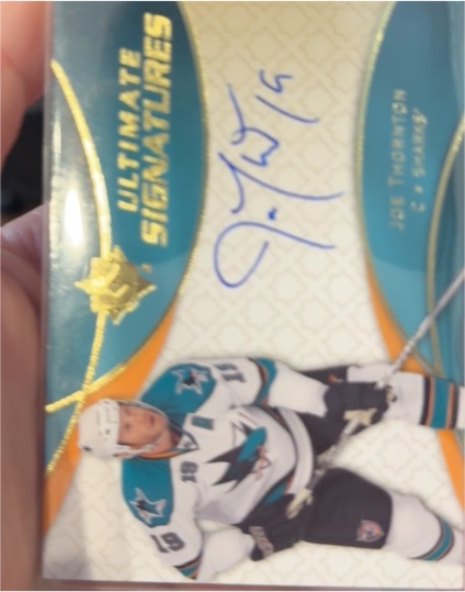 2008-09 Upper Deck Ultimate Collection Ultimate Signatures #US-JT Joe Thornton — front