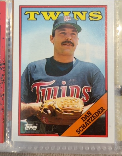 1988 Topps #218 Dan Schatzeder — front