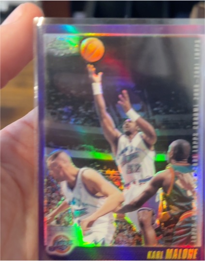 1998-99 Topps Chrome #129 Karl Malone — front