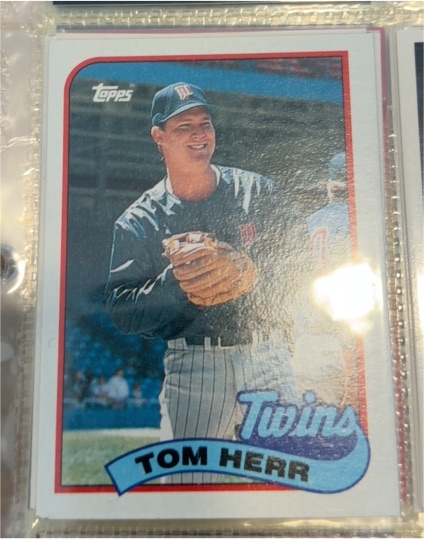 1989 Topps #709 Tom Herr — front