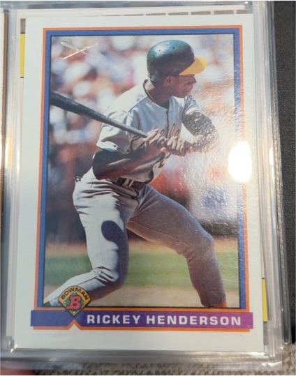 1991 Bowman #371 Rickey Henderson — front