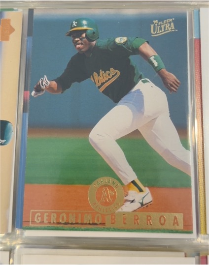 1995 Fleer Ultra #90 Geronimo Berroa — front