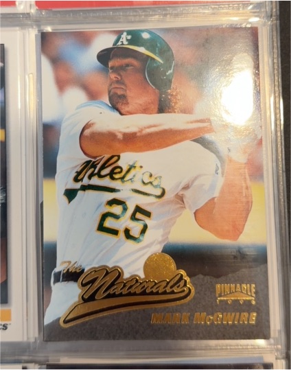 1996 Pinnacle The Naturals #158 Mark McGwire — front