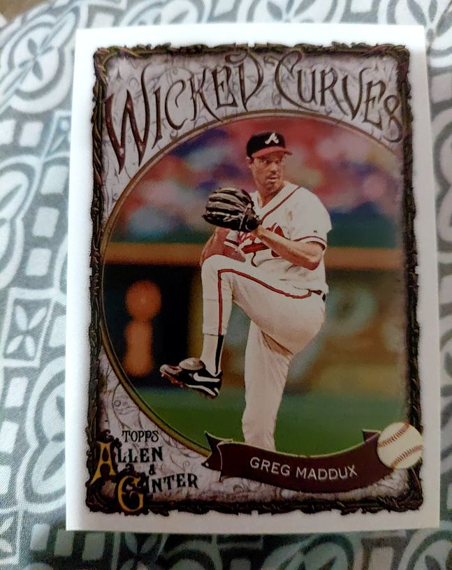 2025 Topps Allen & Ginter Wicked Curves #WC-17 Greg Maddux — front