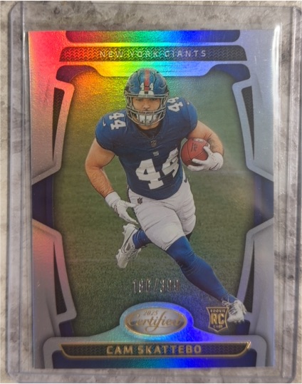 2025 Panini Certified Rookie #105 Cam Skattebo — front