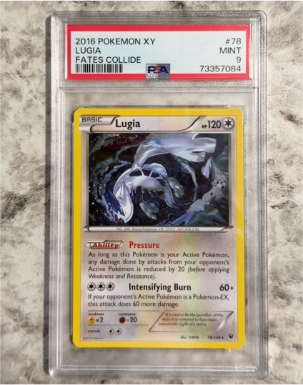 2016 Pokémon XY #78 Lugia — front