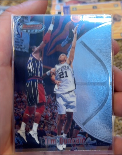 1997-98 Bowman's Best #106 Tim Duncan Rookie Card — front