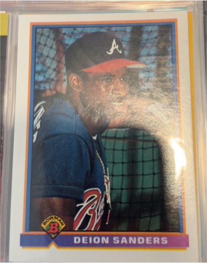1991 Bowman #588 Deion Sanders — front