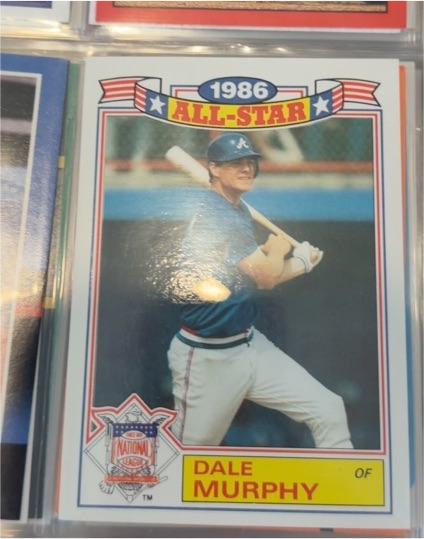 1986 Topps All-Star #7 Dale Murphy — front