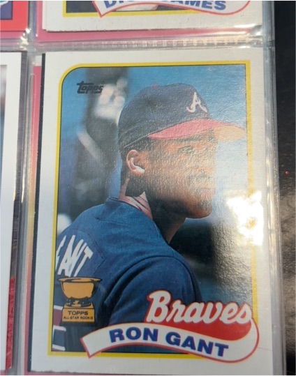 1989 Topps #296 Ron Gant — front