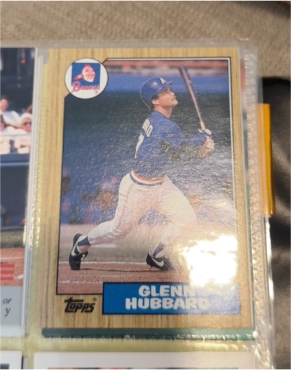 1987 Topps #745 Glenn Hubbard — front