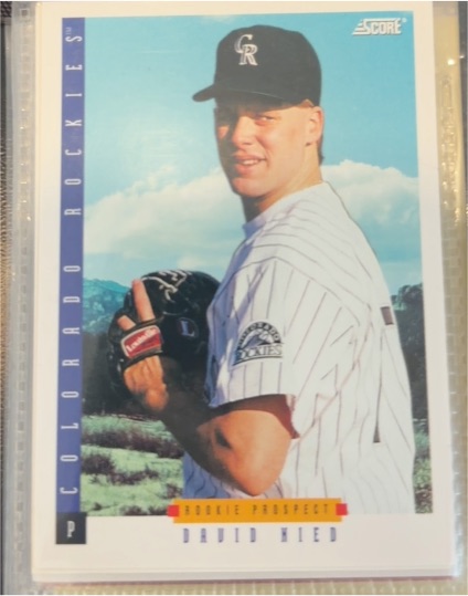 1993 Score #553 David Nied — front