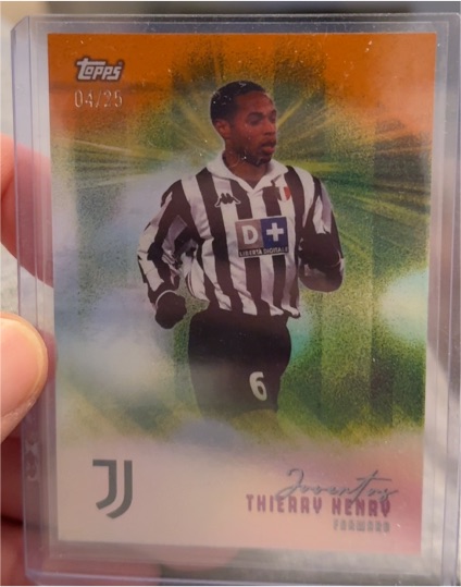 2020 Topps #04/25 Thierry Henry Juventus — front