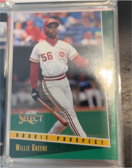 1993 Score Select #348 Willie Greene — front