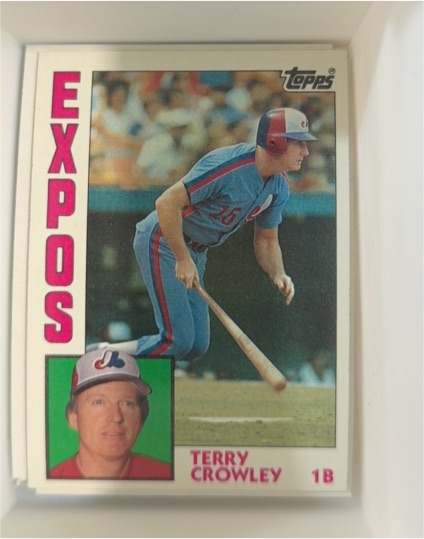 1984 Topps #732 Terry Crowley — front
