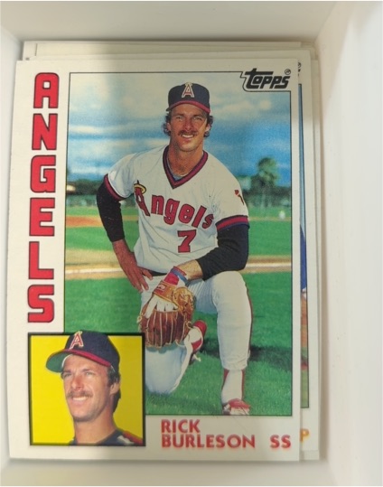 1984 Topps #735 Rick Burleson — front