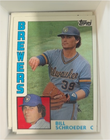 1984 Topps #738 Bill Schroeder — front