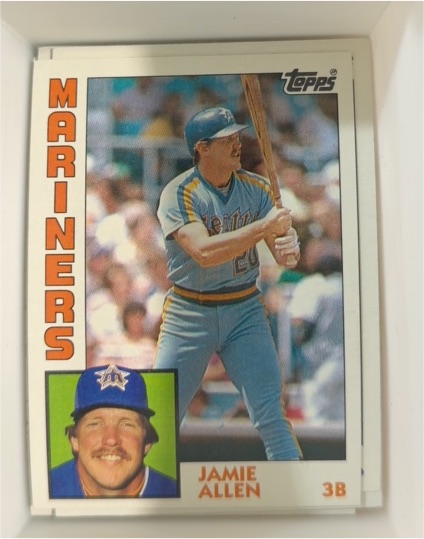 1984 Topps #744 Jamie Allen — front