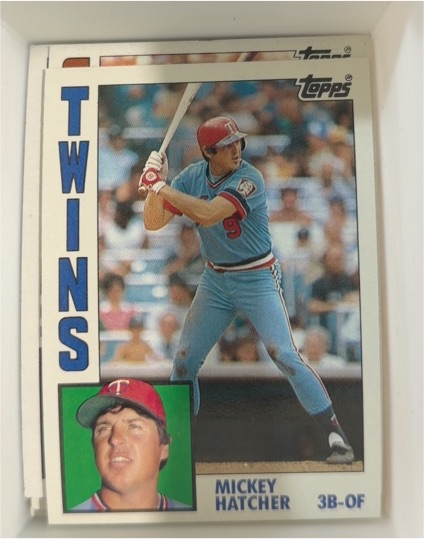 1984 Topps #363 Mickey Hatcher — front