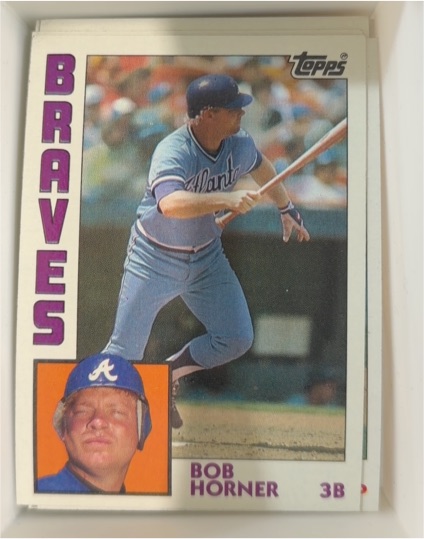 1984 Topps #760 Bob Horner — front