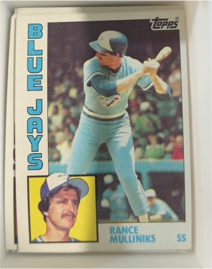1984 Topps #762 Rance Mulliniks — front