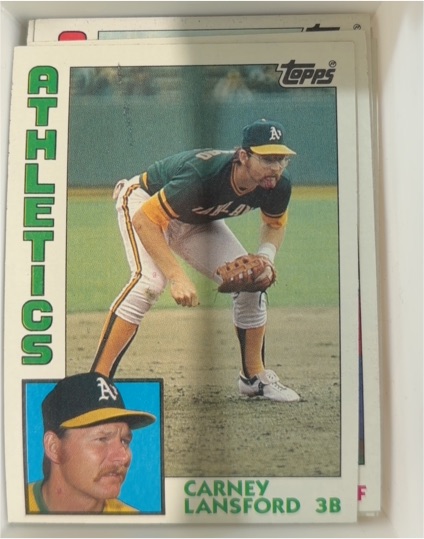 1984 Topps #767 Carney Lansford — front