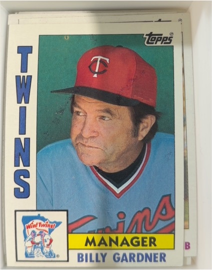 1984 Topps #771 Billy Gardner — front