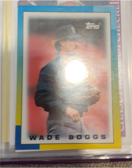1990 Topps League Leaders Minis #3 Wade Boggs — front