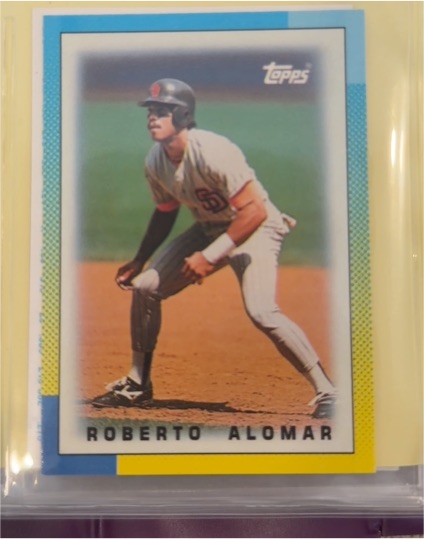 1990 Topps #393 Roberto Alomar — front