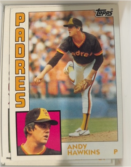 1984 Topps #778 Andy Hawkins — front