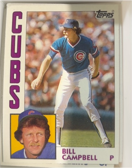 1984 Topps #787 Bill Campbell — front