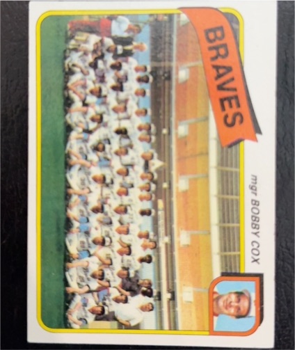 1980 Topps #192 Atlanta Braves Team Checklist Bobby Cox — front
