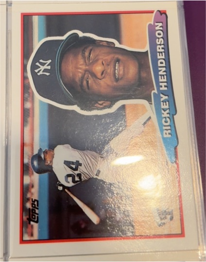 1988 Topps Big #165 Rickey Henderson — front