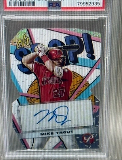 2023 Topps Pristine #OSA-MT Mike Trout Oh Snap Auto — front