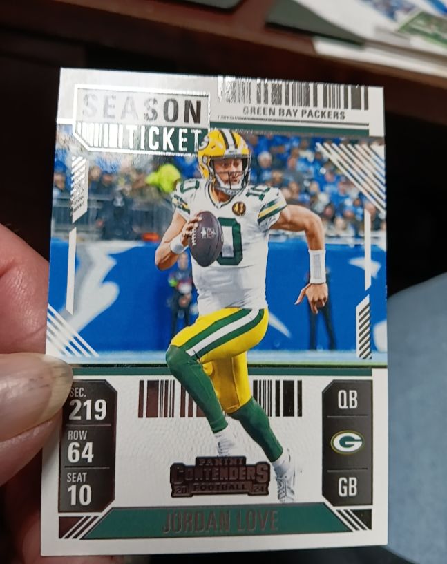 2024 Panini Contenders #37 Jordan Love Season Ticket — front