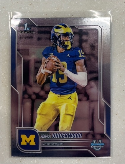 2025 Bowman University Chrome #196 Bryce Underwood — front