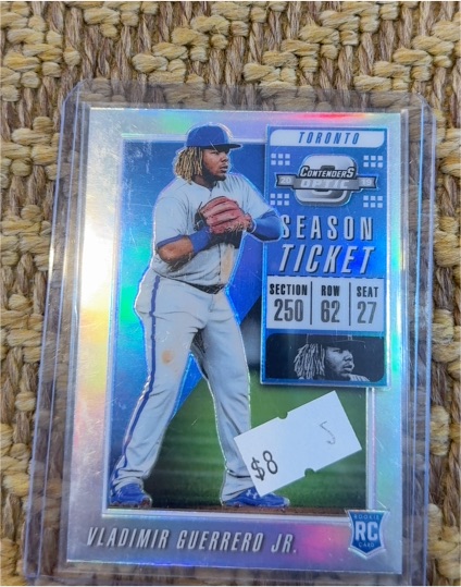 2019 Panini Contenders Optic #20 Vladimir Guerrero Jr. Season Ticket — front