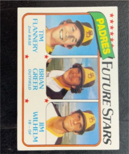 1980 Topps #685 Tim Flannery/Brian Greer/Jim Wilhelm — front