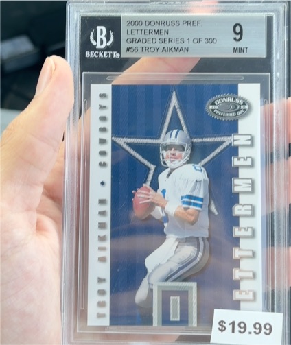 2000 Donruss Preferred Lettermen #56 Troy Aikman — front