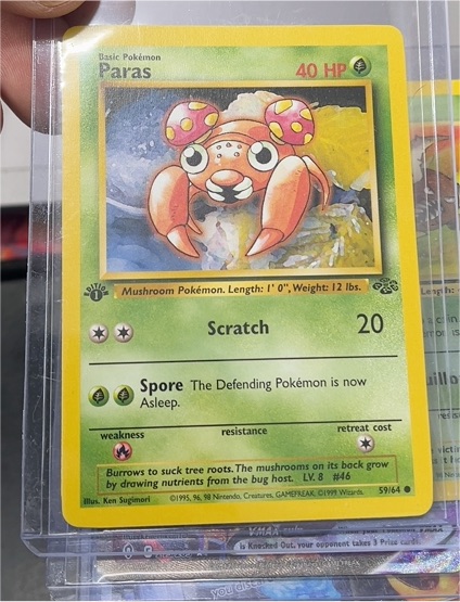 1999 Pokémon Jungle #59 Paras — front